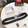 693202223a89a121ed550984 Versace Genuine Steel Hardware Luxury Belt - Original Single Order, Italian Imported Ostrich Foot Texture Top Layer Leather, 3.8cm Width, Hong Kong Duty-Free T Gift Box (NXP RFID Tag Verifiable on Official Website, Authentic Anti-Counterfeit Chip)