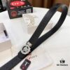 693202223a89a121ed550987 Versace Genuine Steel Hardware Luxury Belt - Original Single Order, Italian Imported Ostrich Foot Texture Top Layer Leather, 3.8cm Width, Hong Kong Duty-Free T Gift Box (NXP RFID Tag Verifiable on Official Website, Authentic Anti-Counterfeit Chip)