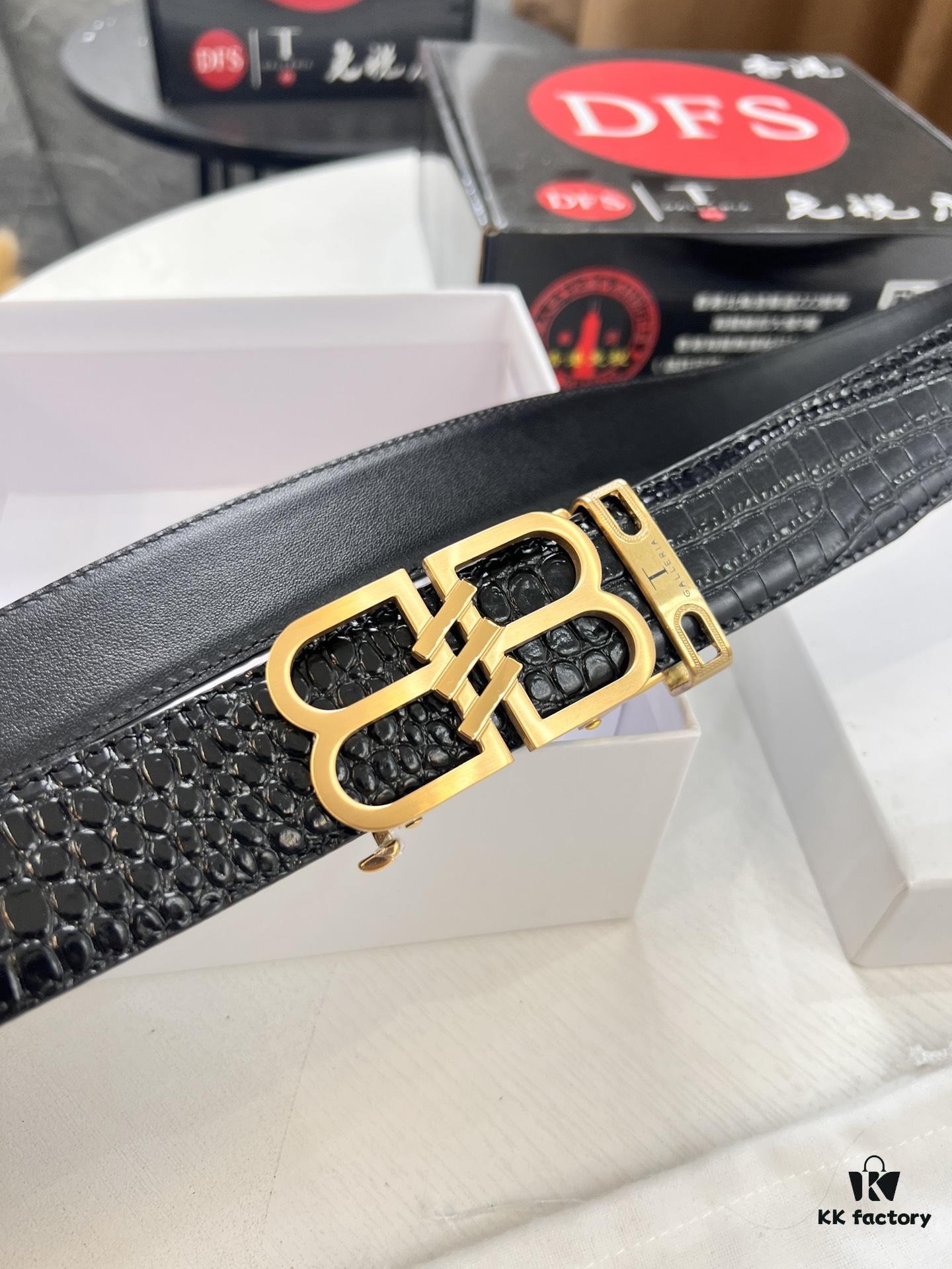693202273a89a121ed550992 Balenciaga Hong Kong Tax-Free T Gift Box 🎁 (NXP RFID Recognizable Official Website. Genuine Anti-Counterfeit Chip) BB Automatic Stainless Steel Brushed Hardware New Arrival South African Imported Crocodile Pattern Full-Grain Leather Made Automatic Slide Rail No Hole