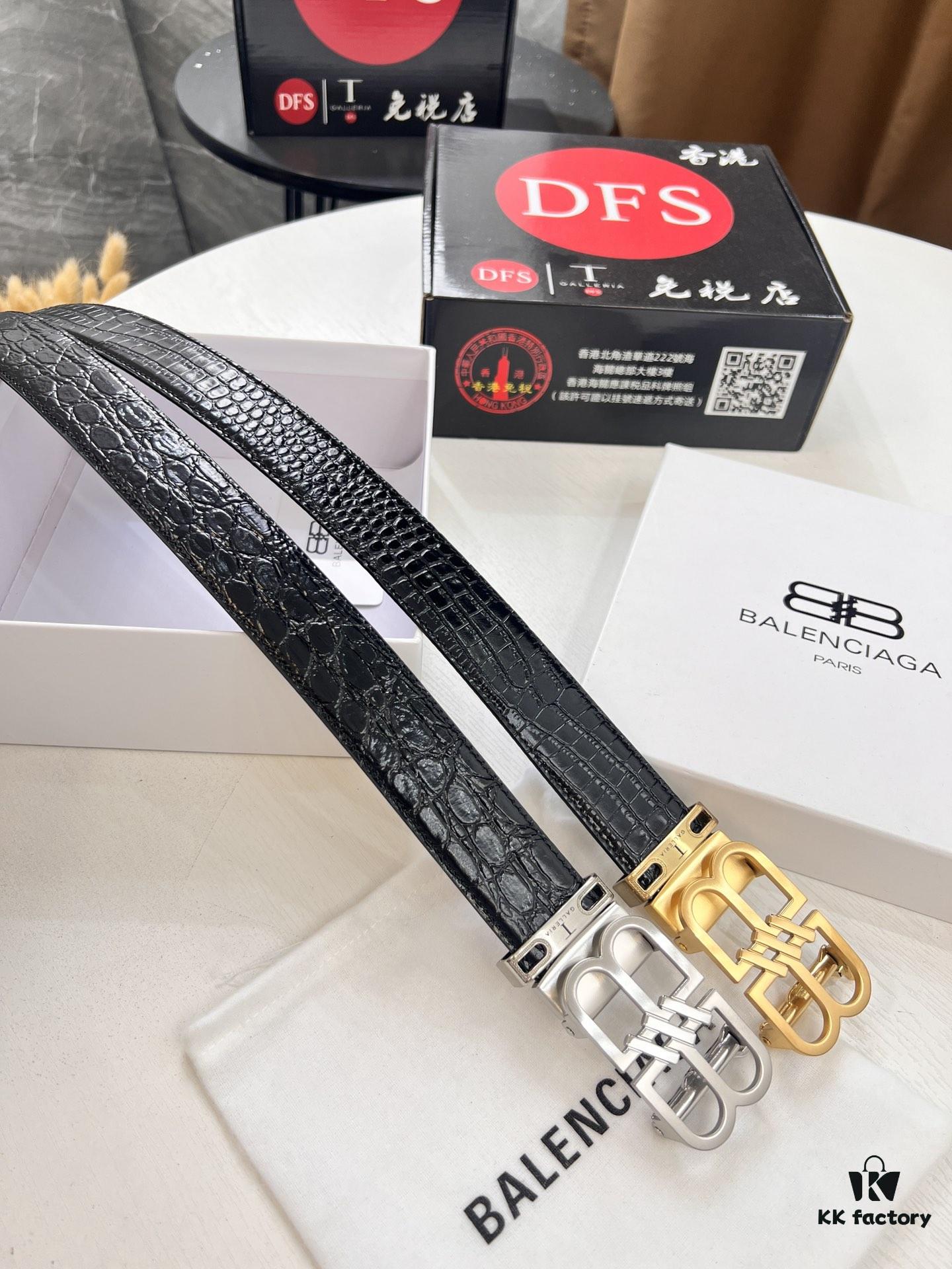 693202283a89a121ed55099e Balenciaga, Hong Kong Duty-Free T Gift Box 🎁 (NXP Induction Chip for Official Website Authentication), BB Automatic Stainless Steel Brushed Hardware, New Arrival, Premium Electroplating, South African Imported Crocodile Grain Top Layer Leather, Auto-Slide Track, No Holes, Must-Have for Trendsetters