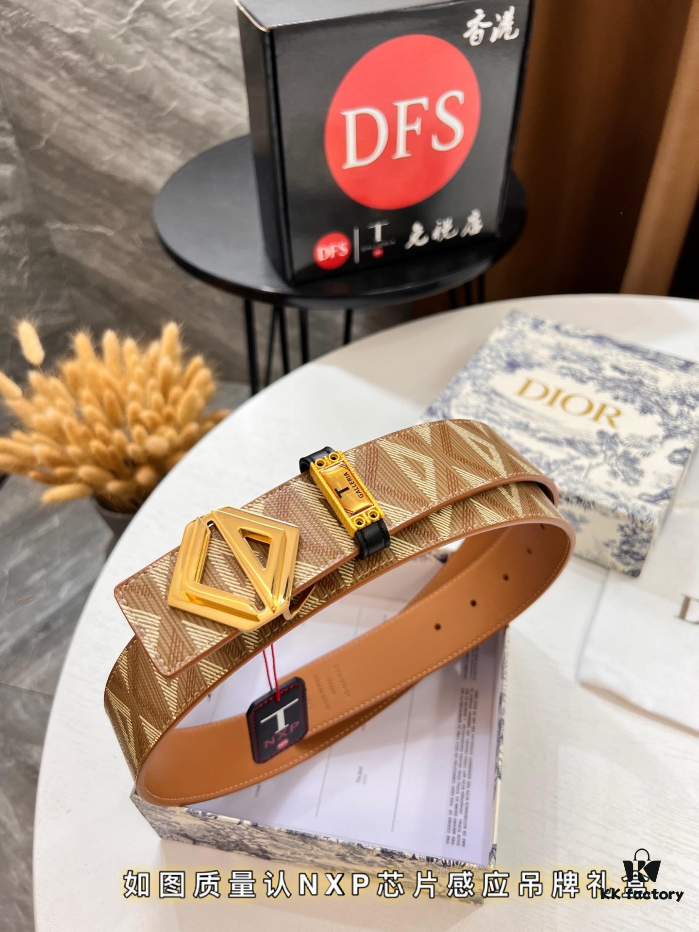 693202423a89a121ed5509f0 Dior D Belt, Hong Kong Duty-Free Gift Set (NXP Tag with Authenticity Chip Recognizable on Official Website)