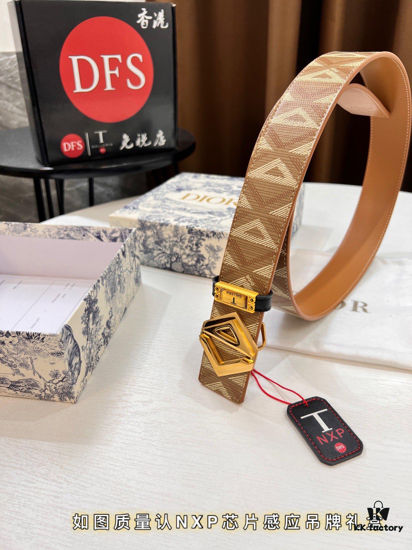693202423a89a121ed5509f1 Dior D Belt, Hong Kong Duty-Free Gift Set (NXP Tag with Authenticity Chip Recognizable on Official Website)