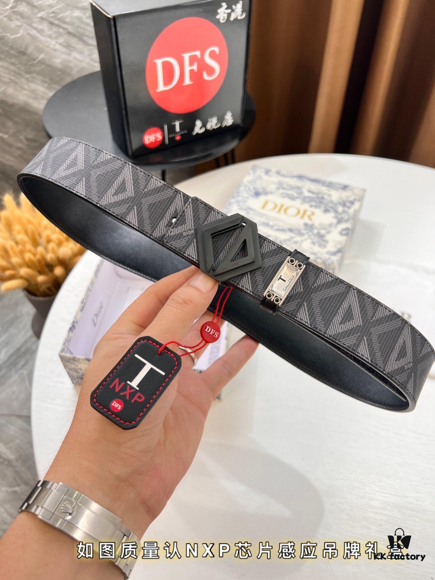 693202423a89a121ed5509f3 Dior D Belt, Hong Kong Duty-Free Gift Set (NXP Tag with Authenticity Chip Recognizable on Official Website)
