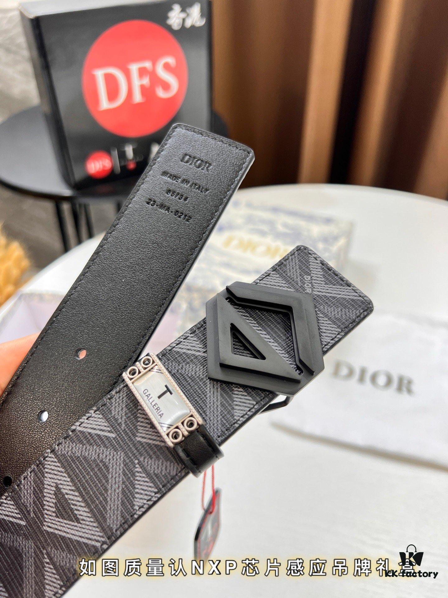 693202423a89a121ed5509f6 Dior D Belt, Hong Kong Duty-Free Gift Set (NXP Tag with Authenticity Chip Recognizable on Official Website)