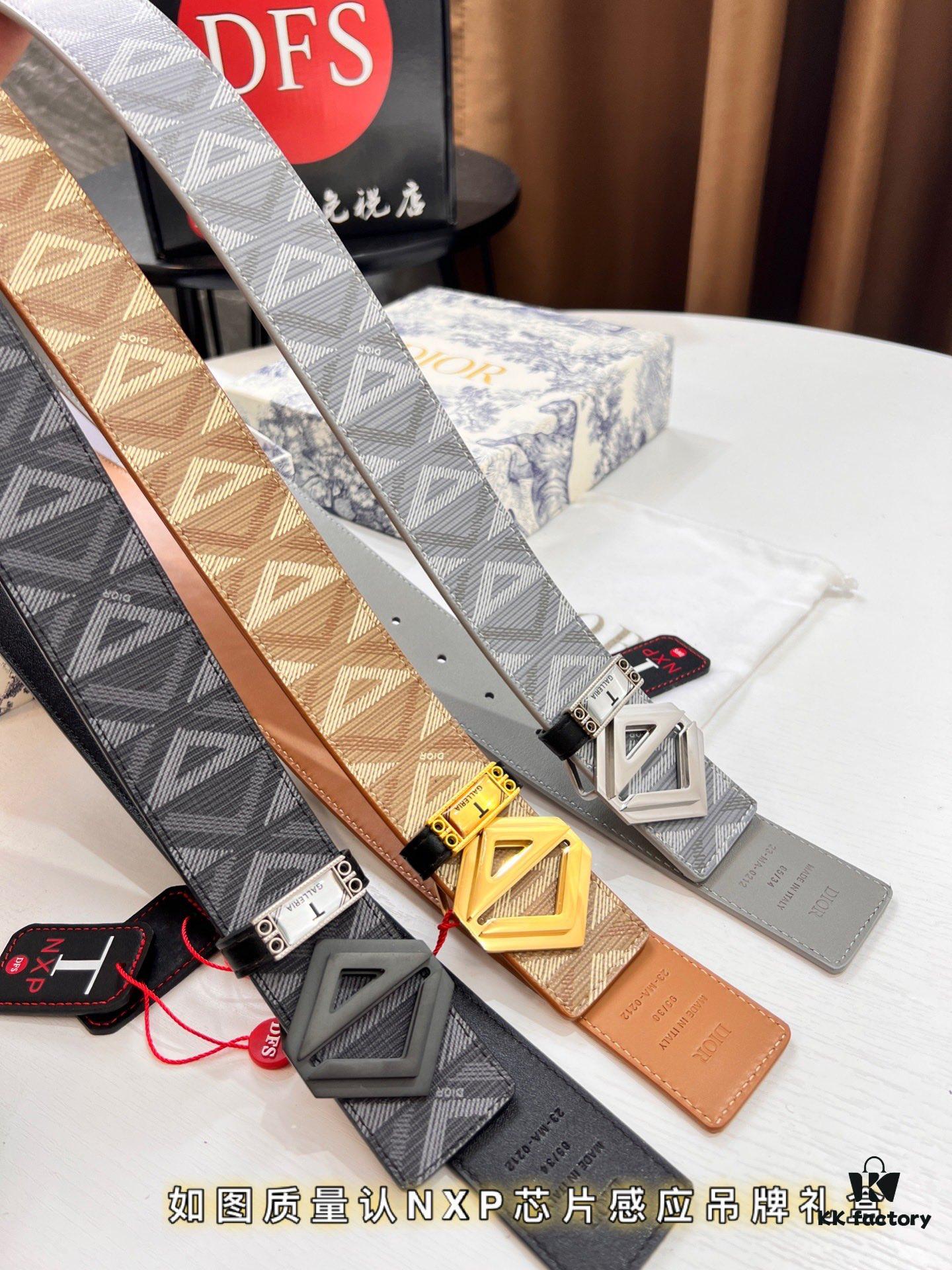 693202423a89a121ed5509f9 Dior D Belt, Hong Kong Duty-Free Gift Set (NXP Tag with Authenticity Chip Recognizable on Official Website)