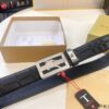 693202443a89a121ed550a10 Burberry Automatic Buckle Belt, Newest Style, Genuine Top-Layer Cowhide with Original Barcode Pattern, 3.5 cm Width, Premium Business Formal Belt