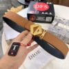 Dior D Four-Prong Belt with Hardware, Hong Kong Duty-Free Gift Box (NXP Tag with Official Website Verification, Authentic Anti-Counterfeit Chip)