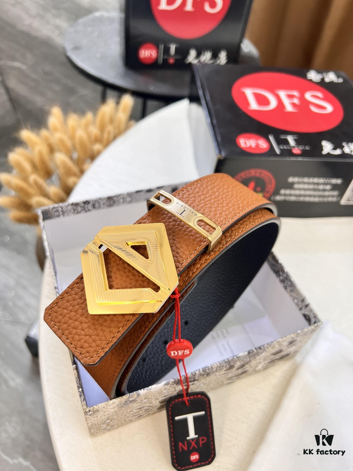 Dior D Four-Prong Belt with Hardware, Hong Kong Duty-Free Gift Box (NXP Tag with Official Website Verification, Authentic Anti-Counterfeit Chip)