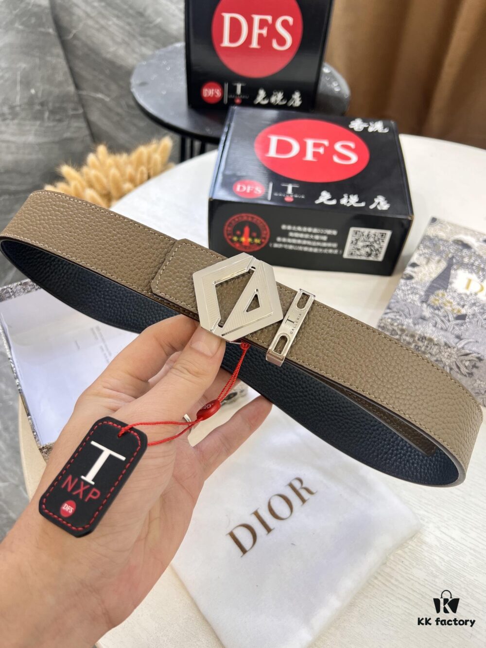 693202483a89a121ed550a40 Dior D Belt, Hong Kong Duty-Free Gift Box 🎁 (NXP RFID Tag with Official Anti-Counterfeit Chip, Verifiable on Website), Men's and Women's Unisex Design