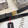 693202493a89a121ed550a4e Dior Women's Leather Belt, Imported French Leather, 3.0cm Width, High-Ion Plated Stainless Steel Buckle, Anti-Counterfeit Chip Verified