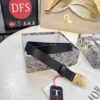 693202493a89a121ed550a50 Dior Women's Leather Belt, Imported French Leather, 3.0cm Width, High-Ion Plated Stainless Steel Buckle, Anti-Counterfeit Chip Verified