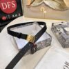 693202493a89a121ed550a51 Dior Women's Leather Belt, Imported French Leather, 3.0cm Width, High-Ion Plated Stainless Steel Buckle, Anti-Counterfeit Chip Verified