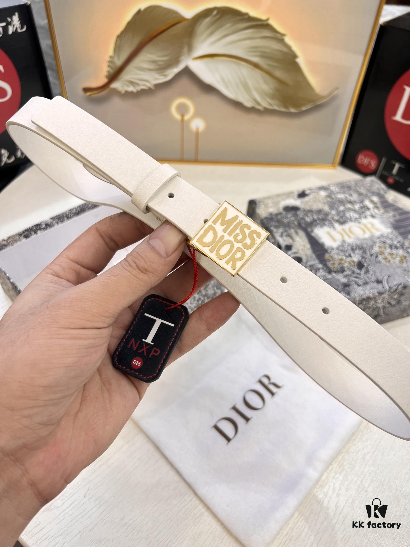 693202493a89a121ed550a54 Dior Women's Leather Belt, 3.0cm Width, Imported Full-Grain Leather, High-Ion Plating Stainless Steel Buckle, Authenticity Chip Included