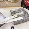 6932024a3a89a121ed550a56 Dior Women's Leather Belt, 3.0cm Width, Imported Full-Grain Leather, High-Ion Plating Stainless Steel Buckle, Authenticity Chip Included