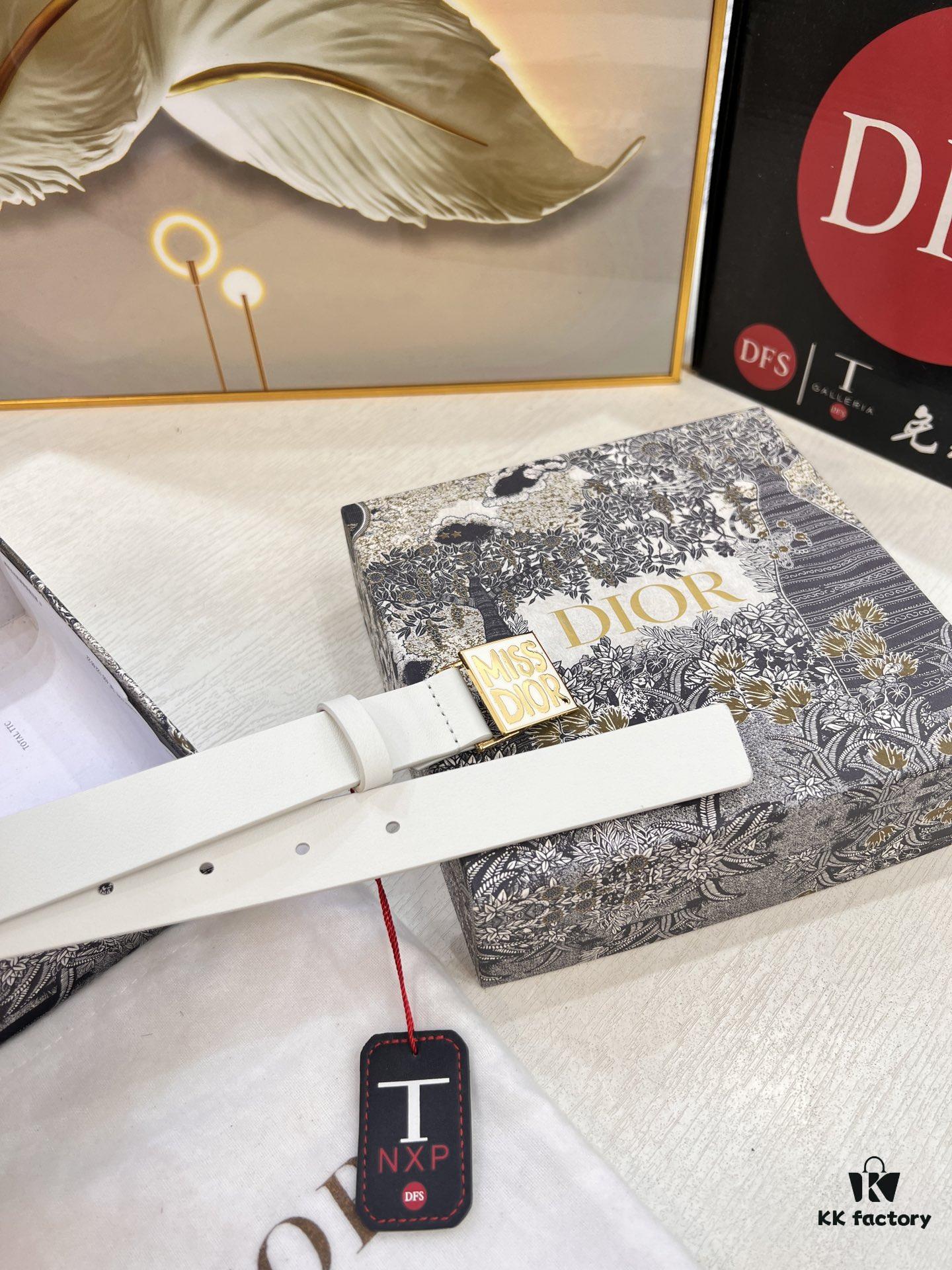 6932024a3a89a121ed550a56 Dior Women's Leather Belt, 3.0cm Width, Imported Full-Grain Leather, High-Ion Plating Stainless Steel Buckle, Authenticity Chip Included