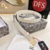 6932024a3a89a121ed550a59 Dior Women's Leather Belt, 3.0cm Width, Imported Full-Grain Leather, High-Ion Plating Stainless Steel Buckle, Authenticity Chip Included