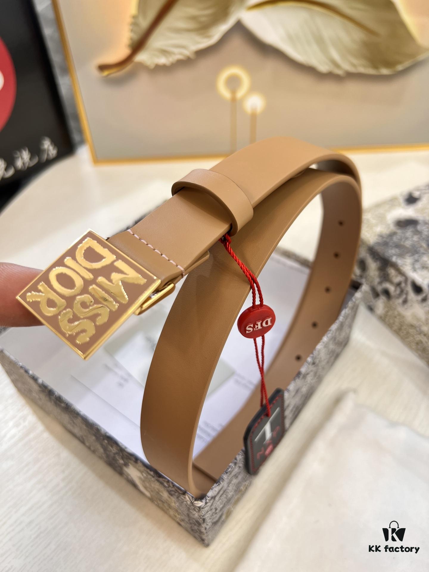6932024a3a89a121ed550a5e Dior Women's Leather Belt, 3.0cm Width, Premium Imported Leather, Stainless Steel Buckle with High-Ion Plating, Anti-Fade Finish, Authentic NXP RFID Tag, Comparable to Original Quality