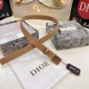 6932024a3a89a121ed550a60 Dior Women's Leather Belt, 3.0cm Width, Premium Imported Leather, Stainless Steel Buckle with High-Ion Plating, Anti-Fade Finish, Authentic NXP RFID Tag, Comparable to Original Quality