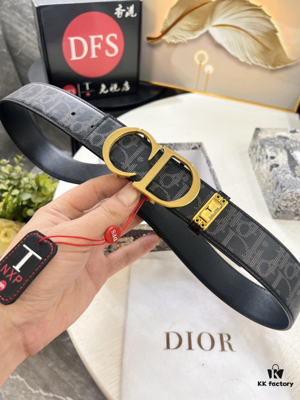 6932024b3a89a121ed550a69 Dior D Belt, Hong Kong Duty-Free Gift Box 🎁 (NXP Tag with Authenticity Chip, Official Anti-Counterfeit Verification)