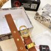 6932024d3a89a121ed550a80 Dior Women's Leather Belt, Imported French Leather, 3.0cm Width, High-Polish Stainless Steel Hardware, Hypoallergenic Plating, Authentic NXP RFID Chip