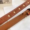 6932024d3a89a121ed550a82 Dior Women's Leather Belt, Imported French Leather, 3.0cm Width, High-Polish Stainless Steel Hardware, Hypoallergenic Plating, Authentic NXP RFID Chip