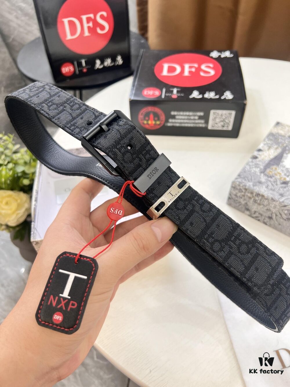 6932024f3a89a121ed550a9a Shop Owner Recommended Trumpet Trumpet Dior Unisex Belt, Latest Couple's Style, Original Imported Embroidered Custom Fabric, Full-Grain Cowhide Leather with Lychee Texture, ZP Synchronized Polished Buckle Hardware, 3.5cm Width