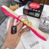 693202513a89a121ed550ab0 Dior Women's Leather Belt, Imported French Full-Grain Leather, 2.0 cm Width, Stainless Steel Buckle with Rotating Hardware, High-Ion Plating for Fade Resistance