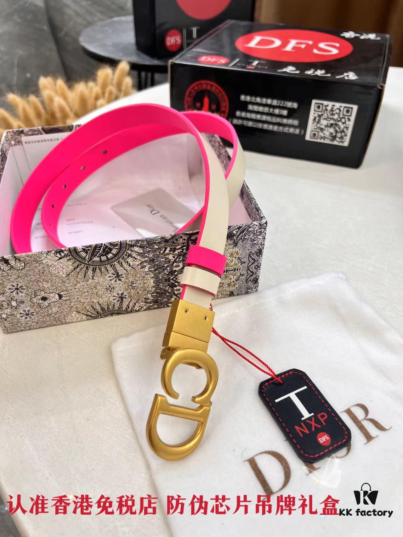 693202513a89a121ed550ab5 Dior Women's Leather Belt, Imported French Full-Grain Leather, 2.0 cm Width, Stainless Steel Buckle with Rotating Hardware, High-Ion Plating for Fade Resistance