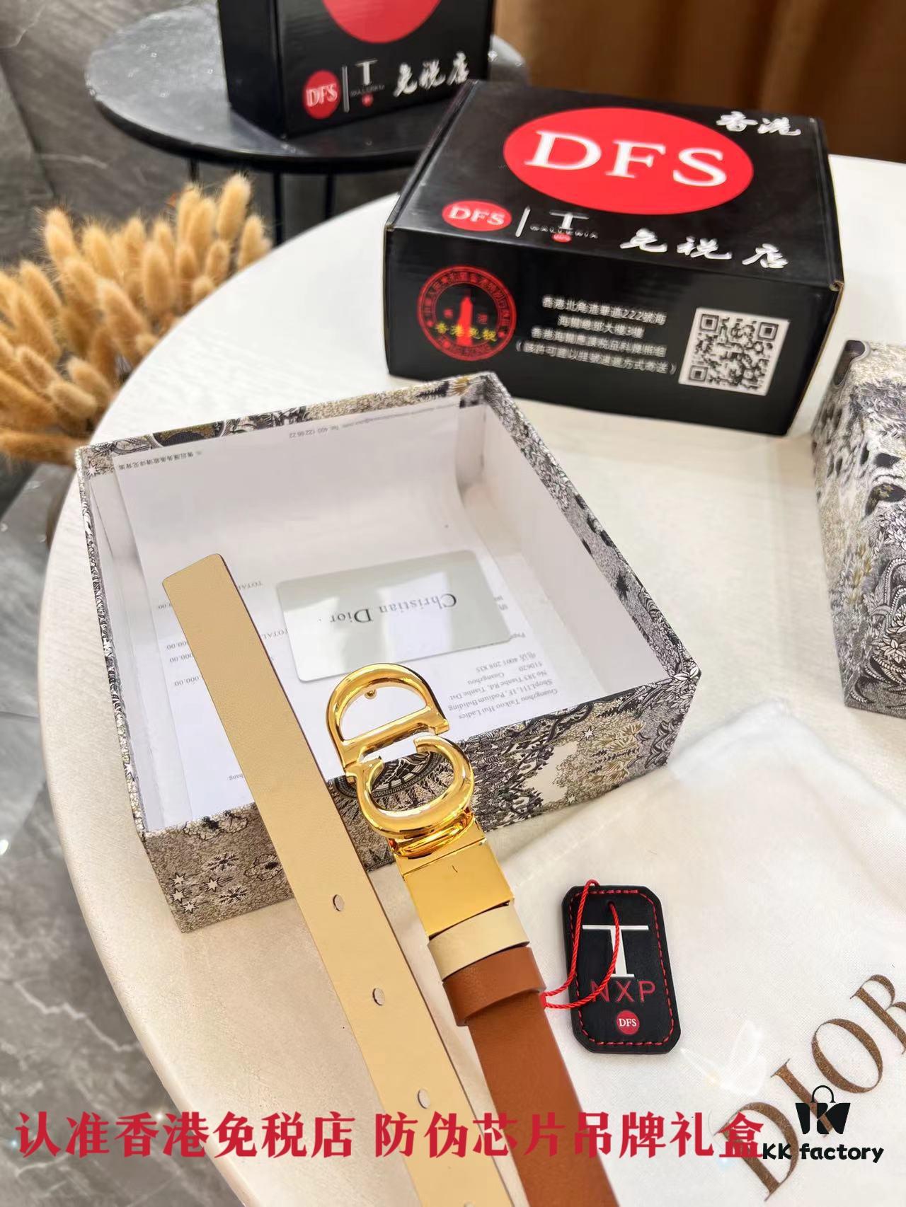 693202513a89a121ed550ab9 Dior Women's Leather Belt - Premium Original Imported Leather, Stainless Steel Buckle, High-Ion Plating, 2.0 cm Width, Duty-Free Authentic Grade