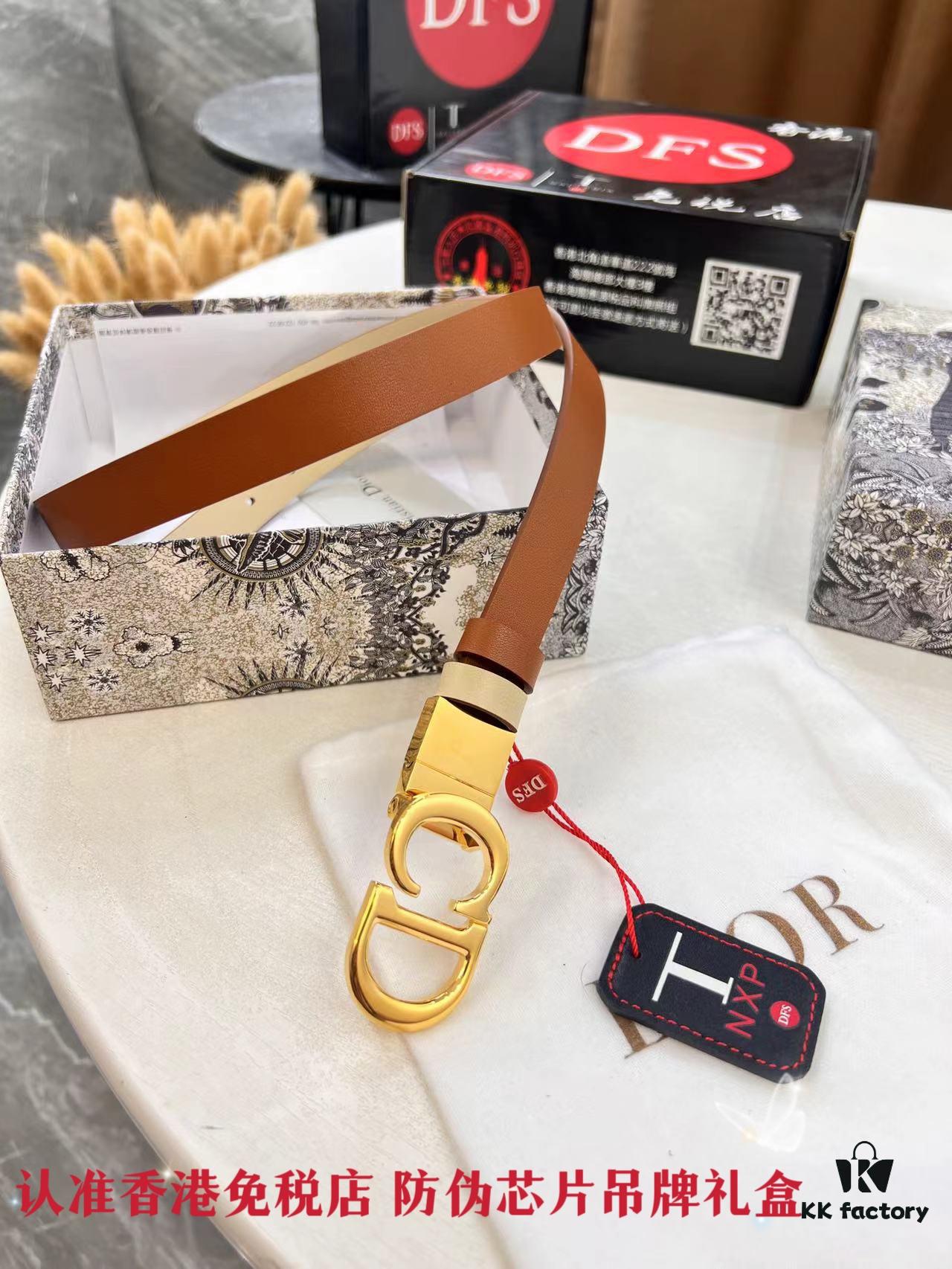 693202523a89a121ed550aba Dior Women's Leather Belt - Premium Original Imported Leather, Stainless Steel Buckle, High-Ion Plating, 2.0 cm Width, Duty-Free Authentic Grade