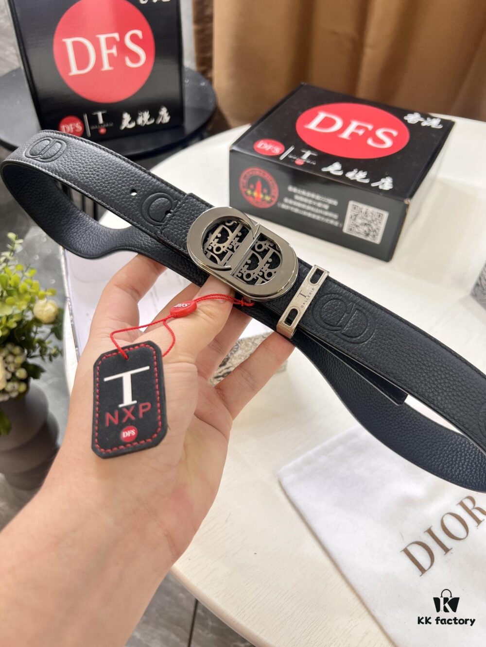 693202523a89a121ed550abe Dior D Belt, Hong Kong Duty-Free Gift Set (NXP Tag with Authenticity Chip Recognizable on Official Website)