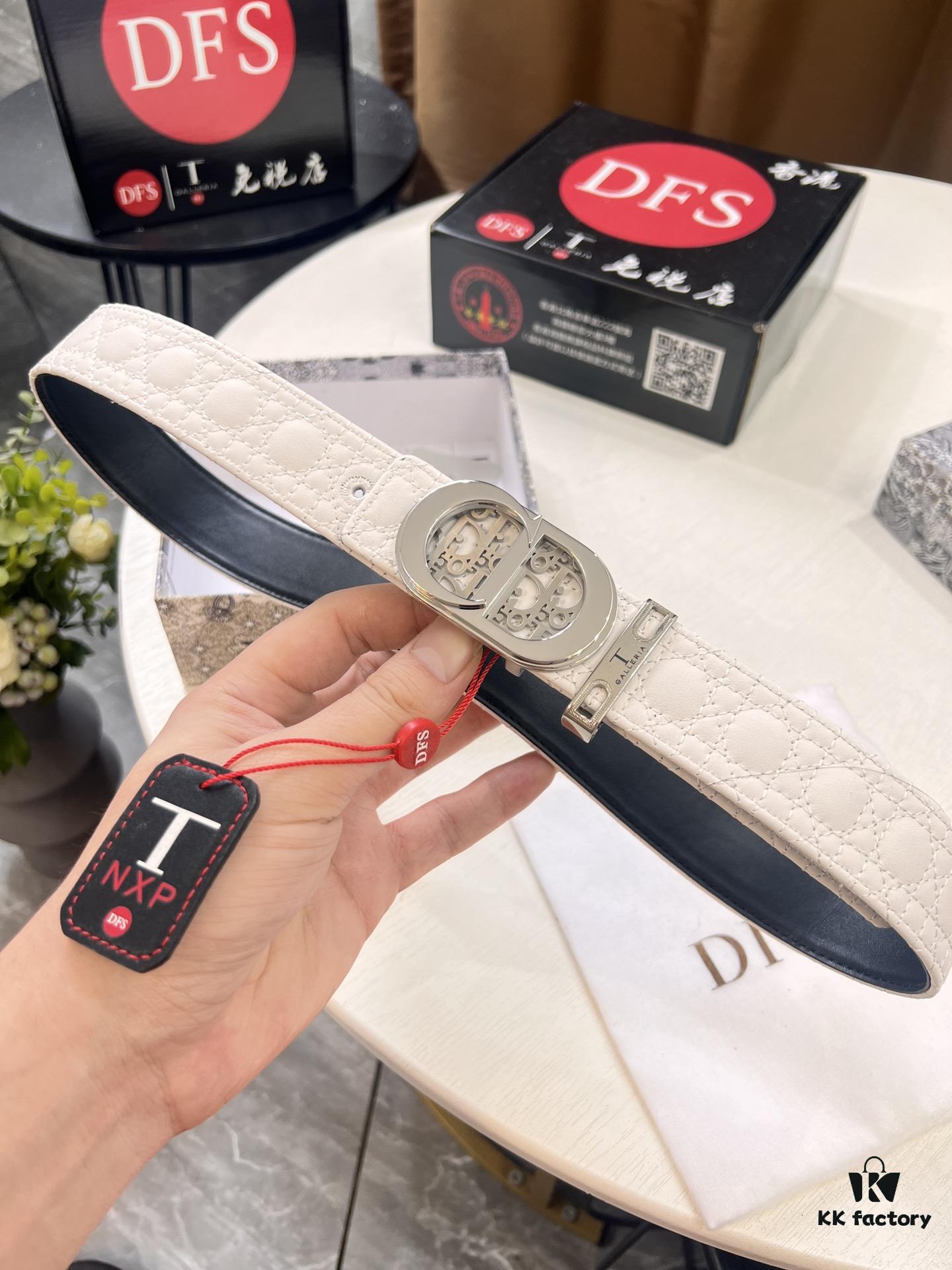Dior D Belt, Hong Kong Duty-Free T Gift Box (NXP Tag with Authenticity Chip Recognizable on Official Website)