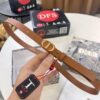 Dior Women's Leather Belt, Influencer Favorite, Store Owner Recommended, 2.0 cm Width, Premium Imported Leather, Matching CD Hardware