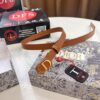 Dior Women's Leather Belt, Influencer Favorite, Store Owner Recommended, 2.0 cm Width, Premium Imported Leather, Matching CD Hardware