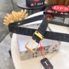 693202723a89a121ed550b1f Dior Unisex Belt - Latest Couple's Style, Imported Embroidered Custom Fabric, Full-Grain Lychee Leather, Polished ZP Synchronous Pin Buckle, 3.5cm Width