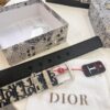 693202723a89a121ed550b24 Dior Unisex Belt - Latest Couple's Style, Imported Embroidered Custom Fabric, Full-Grain Lychee Grain Cowhide Leather, Polished ZP Synchronous Pin Buckle, 3.5cm Width