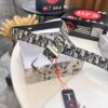 693202723a89a121ed550b26 Dior Unisex Belt - Latest Couple's Style, Imported Embroidered Custom Fabric, Full-Grain Lychee Grain Cowhide Leather, Polished ZP Synchronous Pin Buckle, 3.5cm Width