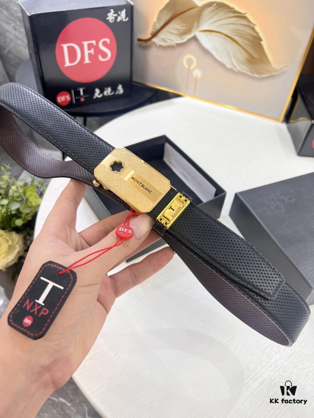 6932027d3a89a121ed550b3b Top-Quality Genuine Leather Belt, Original Factory Hong Kong Duty-Free T Gift Box (NXP Hangtag with Anti-Counterfeit Chip Recognizable on Official Website), Automatic Buckle Series, Precision Stainless Steel Hardware, High-Ion Plating for Fade Resistance, 3.5cm Width, Imported French Crosshatch Calfskin with Natural Palm Texture, Comparable to Authentic Montblanc Quality