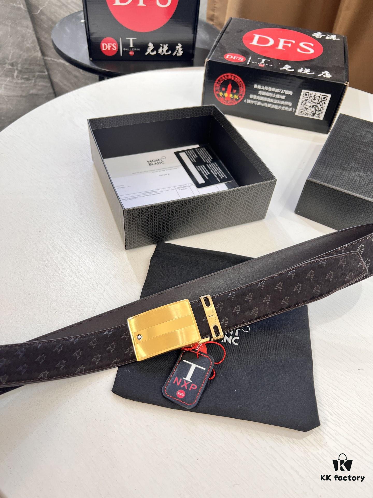 693202b43a89a121ed550b64 Top-Quality Original Leather Belt, Genuine Hong Kong Duty-Free T Gift Box (NXP Hangtag with Authenticity Chip Recognizable on Official Website), Montblanc Stainless Steel Hardware, Automatic Star Buckle Series, High-Ion Plating for Fade Resistance: Zegna