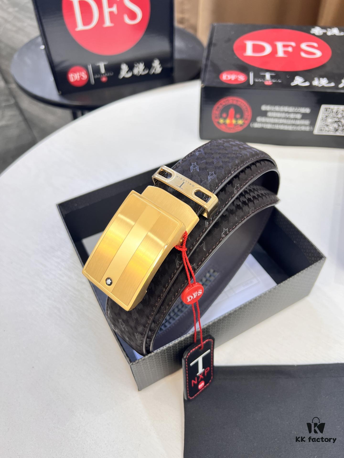 693202b43a89a121ed550b66 Top-Quality Original Leather Belt, Genuine Hong Kong Duty-Free T Gift Box (NXP Hangtag with Authenticity Chip Recognizable on Official Website), Montblanc Stainless Steel Hardware, Automatic Star Buckle Series, High-Ion Plating for Fade Resistance: Zegna