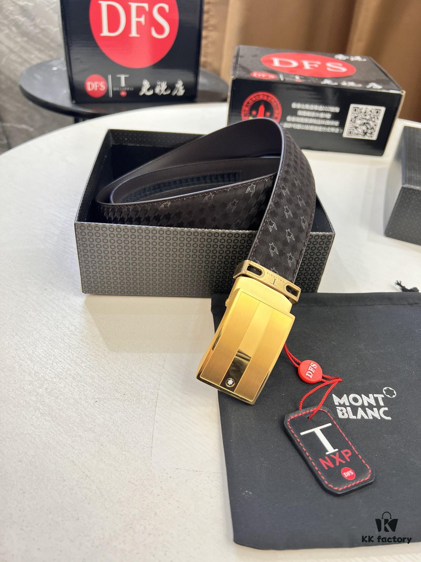 693202b43a89a121ed550b68 Top-Quality Original Leather Belt, Genuine Hong Kong Duty-Free T Gift Box (NXP Hangtag with Authenticity Chip Recognizable on Official Website), Montblanc Stainless Steel Hardware, Automatic Star Buckle Series, High-Ion Plating for Fade Resistance: Zegna