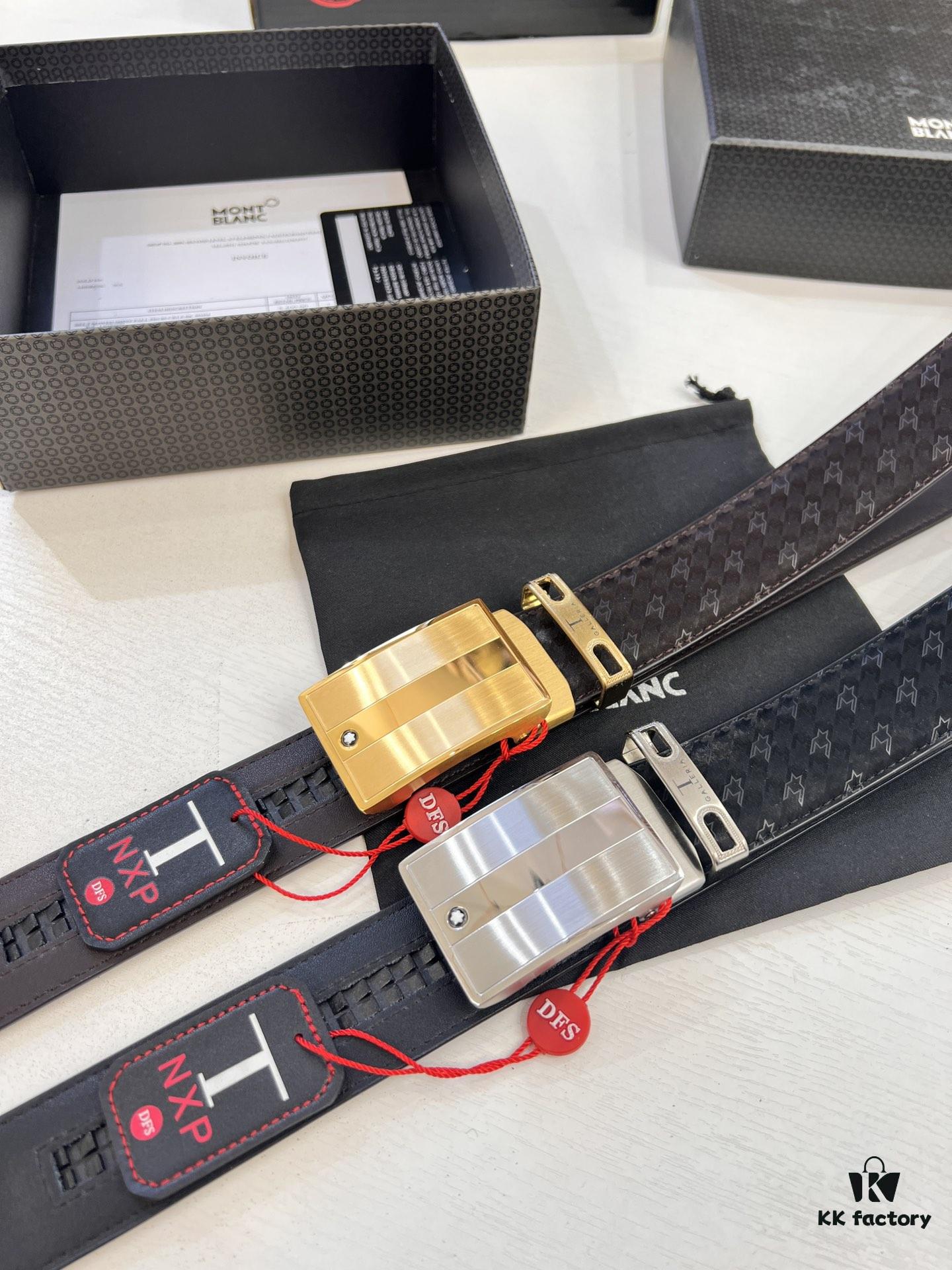 693202b43a89a121ed550b69 Top-Quality Original Leather Belt, Genuine Hong Kong Duty-Free T Gift Box (NXP Hangtag with Authenticity Chip Recognizable on Official Website), Montblanc Stainless Steel Hardware, Automatic Star Buckle Series, High-Ion Plating for Fade Resistance: Zegna