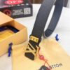 693202be3a89a121ed550b8f Top-Tier Louis Vuitton LV Belt, Authentic Stainless Steel Hardware, French Box Calf Leather with Palm Texture, 3.8cm Width