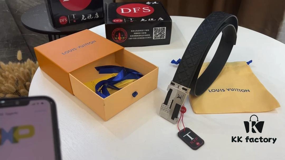 693202bf3a89a121ed550b91 LV New Monogram Belt, Fashionable Casual Style with Video Anti-Counterfeit Sensing Network Authentication