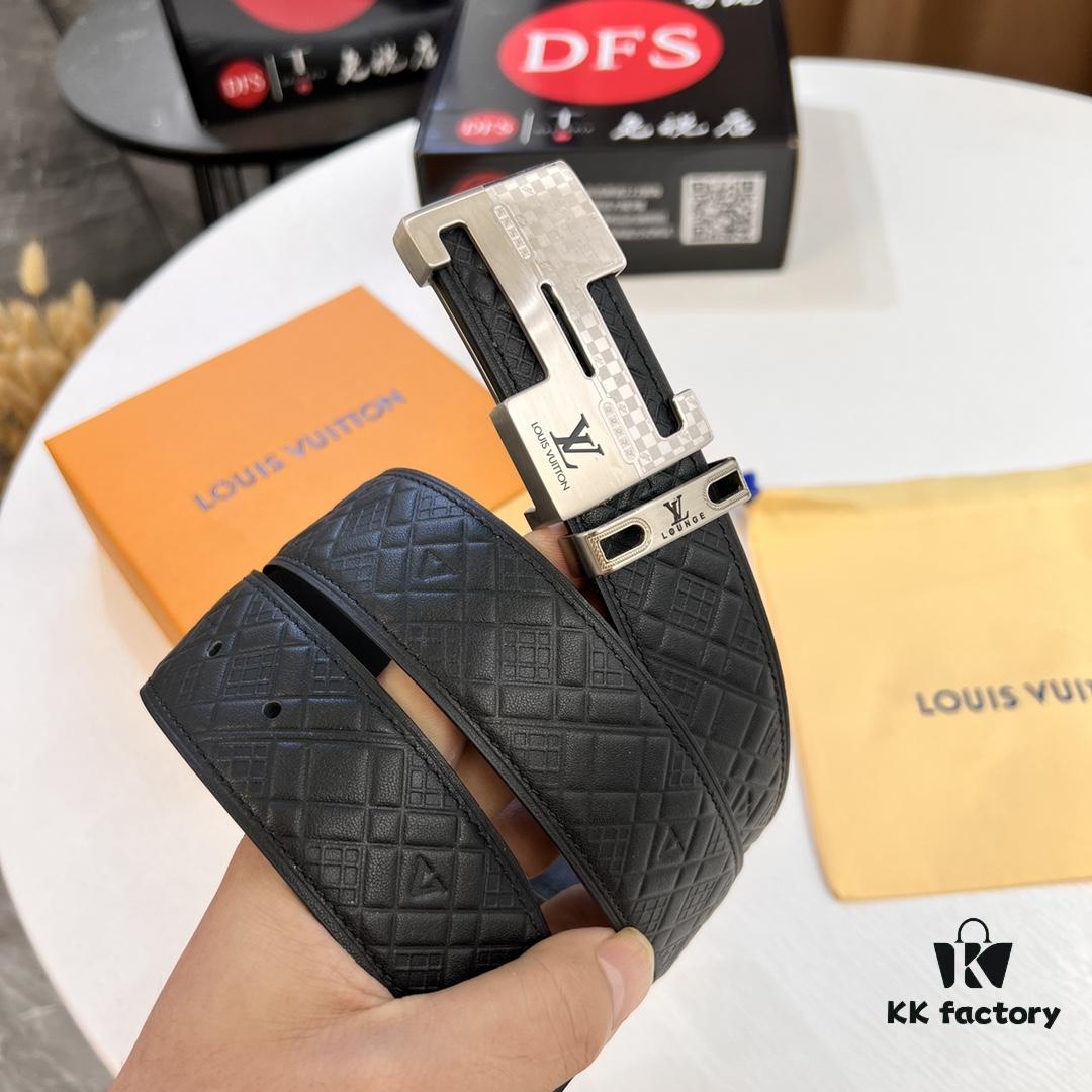 693202bf3a89a121ed550b95 Top-Tier Leather Belt, Original Factory Hong Kong Duty-Free T Gift Box (NXP RFID Tag with Official Website Verification, Authentic Anti-Counterfeit Chip), LV Louis Vuitton Style