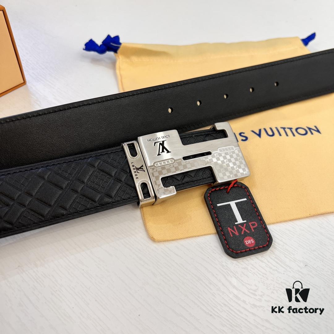 693202bf3a89a121ed550b96 Top-Tier Leather Belt, Original Factory Hong Kong Duty-Free T Gift Box (NXP RFID Tag with Official Website Verification, Authentic Anti-Counterfeit Chip), LV Louis Vuitton Style
