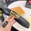 693202c03a89a121ed550ba3 Top-Tier Louis Vuitton LV Belt, Genuine Crocodile-Ostrich Grain Top Layer Calfskin, 3.8cm Width, Precision Molded L-Shaped Beveled Stainless Steel Hardware, Includes Original Hong Kong Duty-Free T-Gift Box (NXP RFID Tag Verifiable on Official Website)