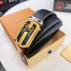 693202c03a89a121ed550ba7 Top-Tier Louis Vuitton LV Belt, Genuine Crocodile-Ostrich Grain Top Layer Calfskin, 3.8cm Width, Precision Molded L-Shaped Beveled Stainless Steel Hardware, Includes Original Hong Kong Duty-Free T-Gift Box (NXP RFID Tag Verifiable on Official Website)