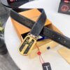 693202c03a89a121ed550ba8 Top-Tier Louis Vuitton LV Belt, Genuine Crocodile-Ostrich Grain Top Layer Calfskin, 3.8cm Width, Precision Molded L-Shaped Beveled Stainless Steel Hardware, Includes Original Hong Kong Duty-Free T-Gift Box (NXP RFID Tag Verifiable on Official Website)