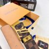 693202c13a89a121ed550bad LV Men's Belt, New Arrival, Genuine Cowhide Leather, Matte Finish, Corrosion-Resistant Letter Hardware, 3.8cm Width